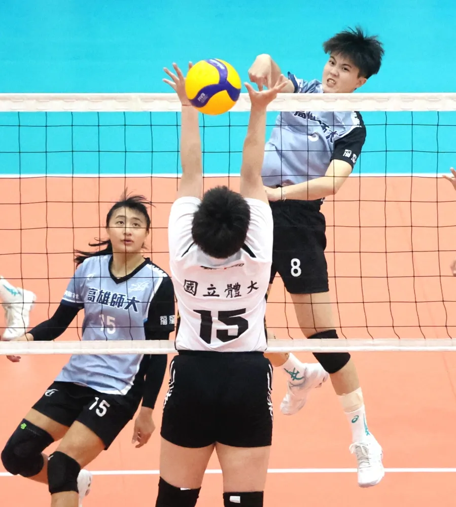 高雄師大許晏寧攻擊犀利。林嘉欣／攝影。