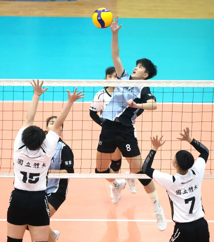 高雄師大許晏寧攻擊犀利。林嘉欣／攝影。