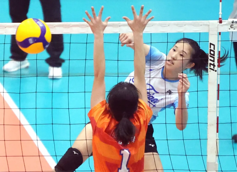 北市大(攻擊者)十連勝。林嘉欣／攝影。