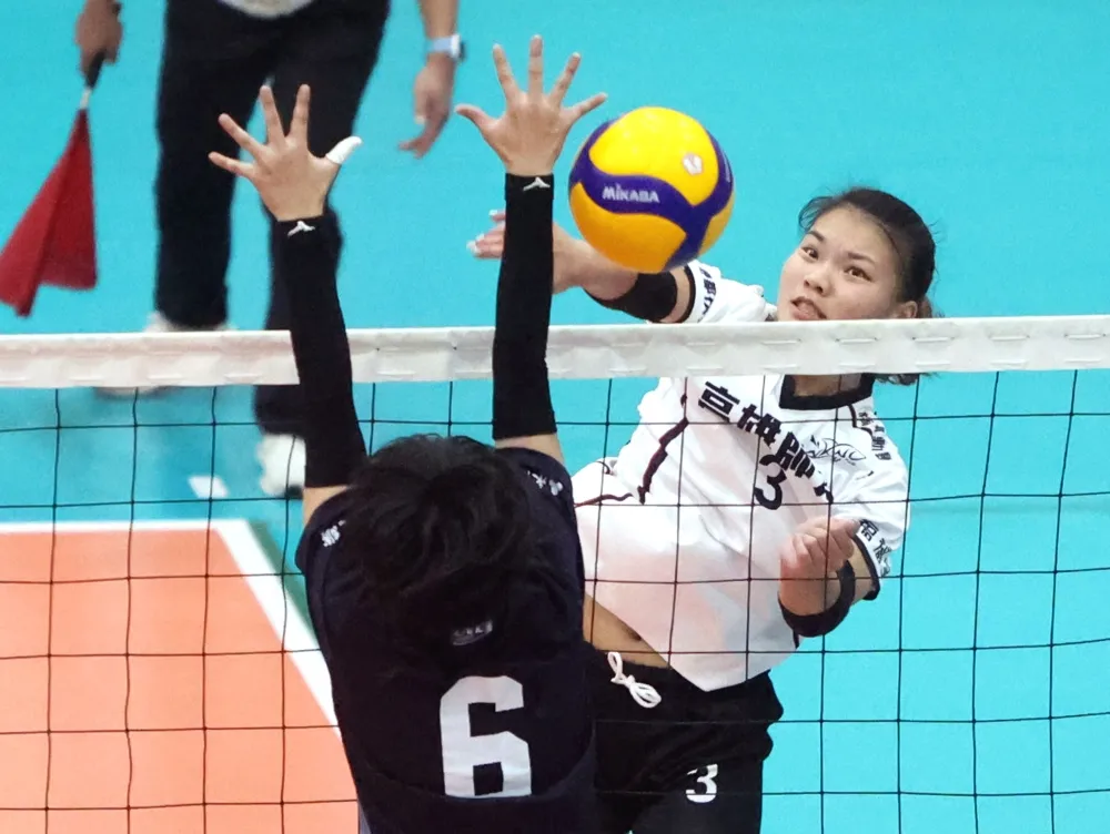 高師大柯旻臻得13分。林嘉欣／攝影。