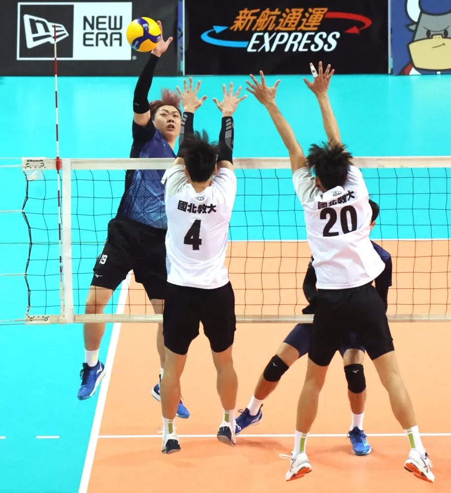 臺師洪榮發得16分。林嘉欣/攝影。