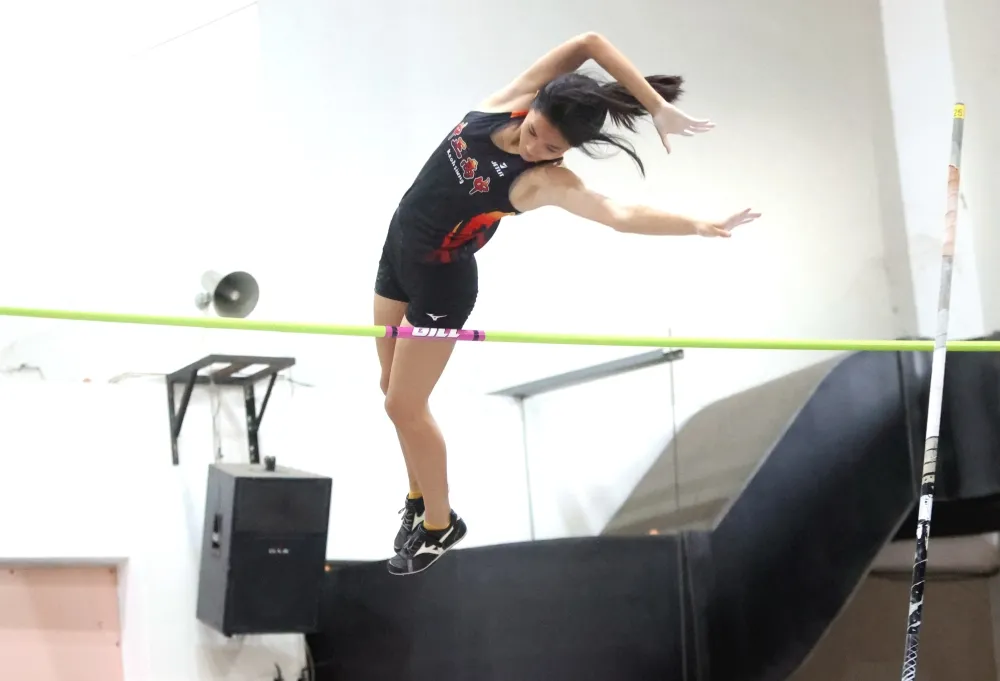 國女組亞軍高雄市中正高中楊詠晴。林嘉欣/攝影。