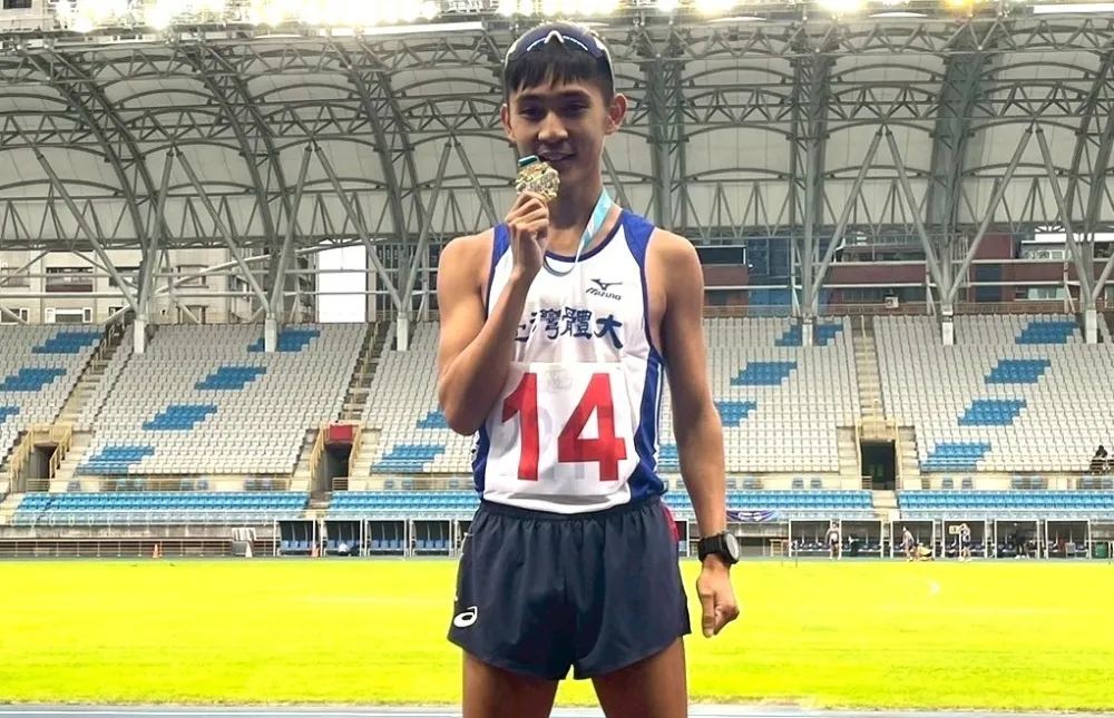許嘉維破全國。台體大中長跑／提供。