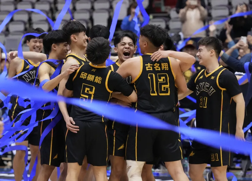 陽明交大奪下一般男生組冠軍。大專體總提供。下同。