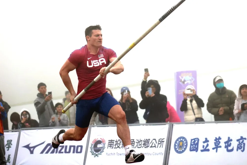 泛美運動會冠軍美國Matt Luwig第二。林嘉欣／攝影。