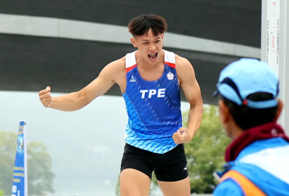 黃正琦突破5.30心魔超激動。林嘉欣/攝影。